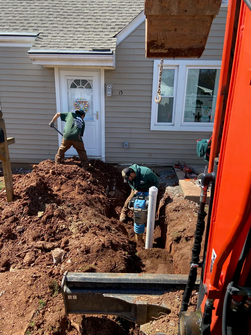 Stormwater drainage excavation by PTB Landscape Management